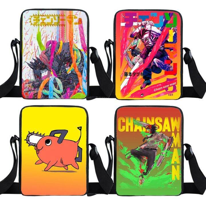 Ready StockChainsaw Man Pochita Crossbody Tote Bag Anime Teens Men