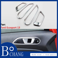 Bochang สติกเกอร์ตกแต่งรถยนต์สำหรับ Ford Ecosport 2013ถึง2017ฝาครอบมื่อจับประตูด้านในรถยนต์อุปกรณ์ตกแต่งภายในรถยนต์