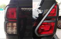 ครอบไฟท้าย โตโยต้า ไฮลักซ์ รีโว่ 2015-2016 สี ดำด้าน ครอบ ไฟท้าย Toyota Hilux REVO 2015 2016 SR5