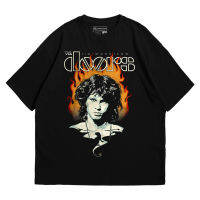 Hot sale The Doors band graphic Mens 100% Cotton Round Neck Short Sleeve T-Shirt  Adult clothes