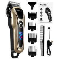 Professional Hair Trimmer Electric Hair Clipper LED Display Hair Cutting Machine Cord Cordless Dual Use Barber Razor Hairdresser