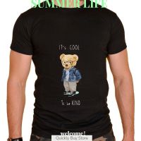 It’S Cool To Be King Teddy Bear Harajuku Tshirt For Men Summer Short Sleevetshirt Men Clothes Comfortable Daily Male T Shirt