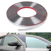 【CW】Universal 6mm 15mm 18mm 22mm Car Chrome Styling Decoration Moulding Trim Strip Water-resistant High Stickiness Bumper Decal