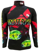 เสื้อตกปลา,ปั่นจักรยาน EU RED Moster Fishing Thailand (สินค้าพร้อมจัดส่ง) ป้องกันแสง UV เนื้อผ้าผิวสัมผัสนุ่มนิ่ม,ใส่แล้วรู้สึกเย็นสบาย,ระบายอากาศดี