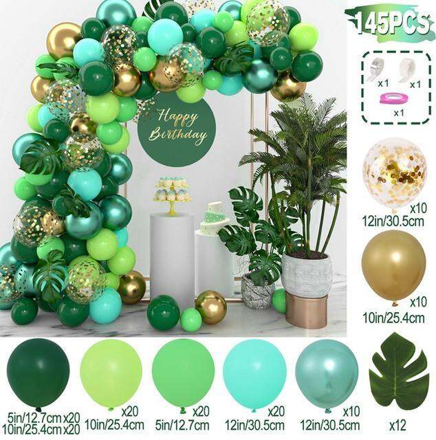 cc-145pcs-balloons-garland-arch-jungle-birthday-kid-wedding-supplies-baby-shower-baloon