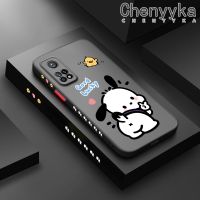 เคส Chenyyka สำหรับ Xiaomi 10T 10T Pro Redmi เคส K30s การ์ตูนน่ารัก Pochacco แฟชั่นดีไซน์ใหม่ฝ้าขอบเปลือกแข็งเคสโทรศัพท์ซิลิโคนนิ่มคลุมทั้งหมดเลนส์กล้องถ่ายรูปเคสป้องกันทนแรงกระแทก