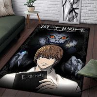 พรมพิมพ์ลายการ์ตูน2 Death Note พรมสำหรับห้องนั่งเล่นสำหรับการตั้งแคมป์ในสิ่งที่คนแปลกหน้าเสื่อปิกนิกกันลื่นพรมอีสปอร์ตเสื่อโยคะของขวัญ J31