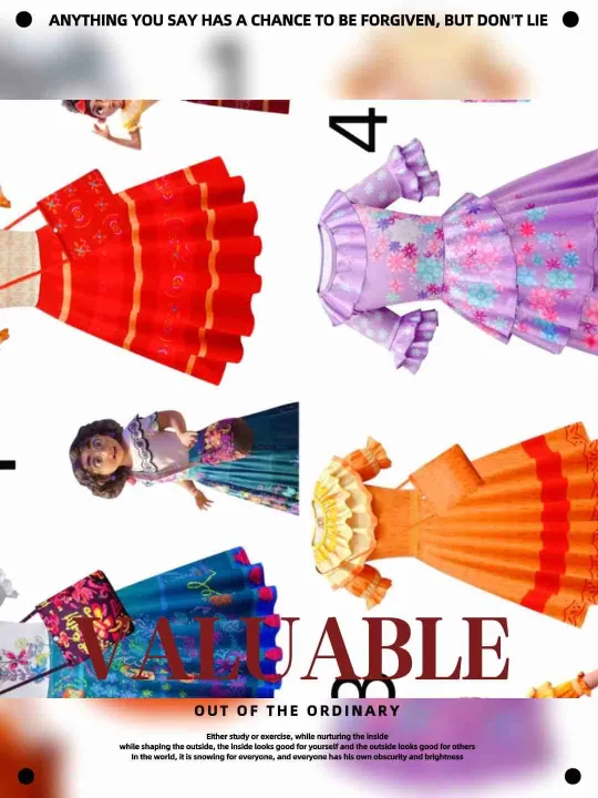 Encanto costume for kids 38yrs Lazada PH