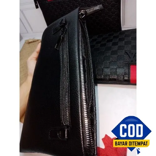 Clutch Bag Pria Murah Terbaru 2021 Kulit Branded Casual Import Pouch Keren  Handbag Cowok Kekinian Tas Tangan Distro Kecil Clutch Pria Guccl Lv Black  Handbag Import Premium CY961