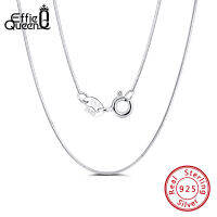 Effie Queen Fashion Woman Girls Chain Necklace Pure 925 Silver 40cm 45cm 50cm Long Necklace for Pendant Jewelry Gift SC19