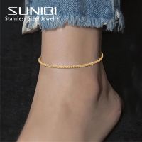 【CW】✉◄℗  SUNIBI Sparkling Gypsophila Anklet for 316L Adjustable Chain Fashion Jewelry Wholesale