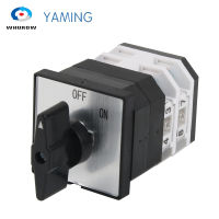 LW12-162สองตำแหน่ง OFF-ON 2เสาส่วน16A 380V Silver Contact Control มอเตอร์แหล่งจ่ายไฟ Changeover Rotary Cam Switch