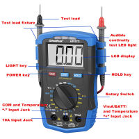 True-RMS Digital Multimeter HoldPeak HP-37C 6000 Counts Esr Tester AC DC Voltage Ammeter Current Ohm NCV Tester With Backlight