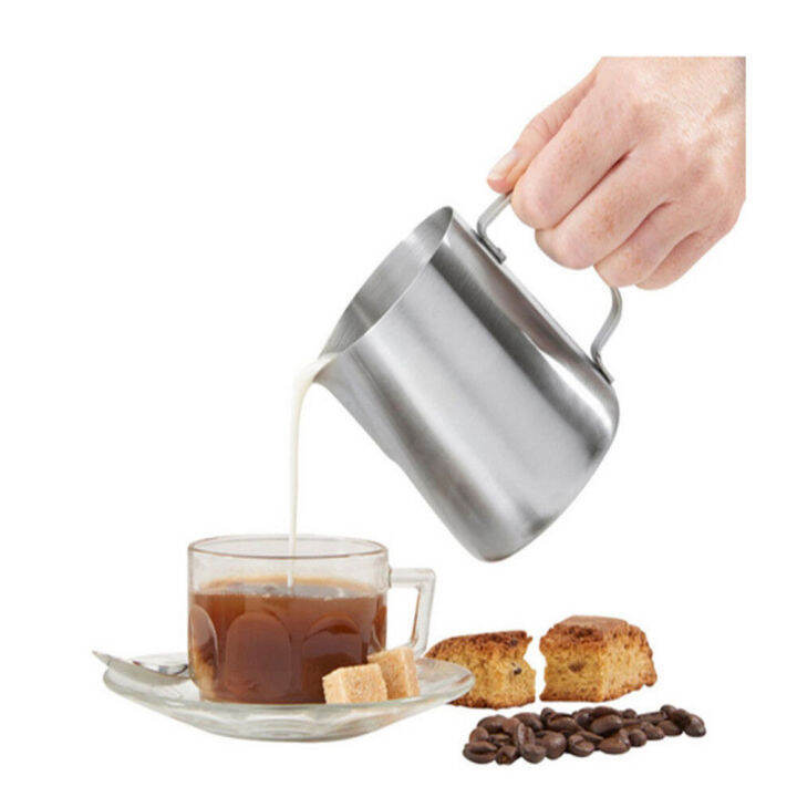 350ml-600ml-900ml-350ml-600ml-900ml-coffee-milk-frothing-jug-latte-art-milk-frother-pitcher-stainless-steel-measurement-jug-espresso-barista-tool-coffee-accessories-silver-color-with-scale-cylinder-mi