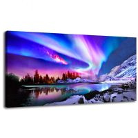 【CC】✵❐✆  5D Painting large size artNorthern Lights cross stitch full square round diamond mosaic embroidery A2235