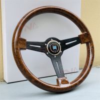 Universal Wood Look Driftting Steering Wheel Wooden Film JDM Sport Steering Wheel Furniture Protectors Replacement Parts