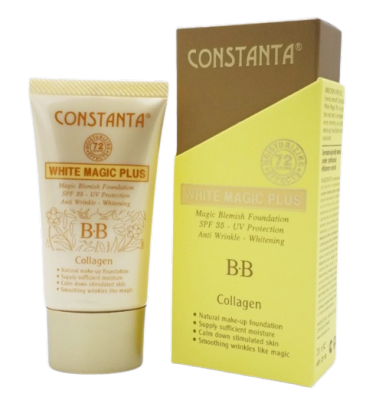 ปกปิด เบาบาง ไม่มันส์ กันน้ำ กันเหงื่อ และกันแดด ด้วยรองพื้น บีบี CONSTANTA White Magic Plus BB SPF35 (20ml.)