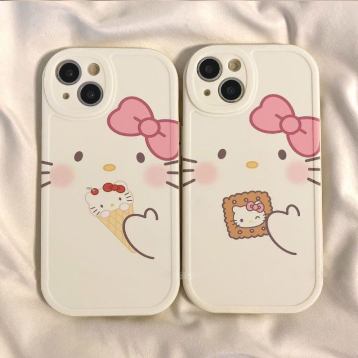 hello-kitty-iphone14-case-12-13pro-max-13mini-12mini-cartoon-น่ารัก-11-x-r-6-7-8-plus-ซองใส่นุ่มแบบเต็มรูปแบบ