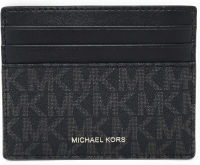 Michael Kors Mens Cooper Tall Card Case Wallet Black