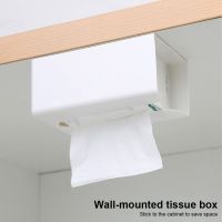 【CW】 New Under Cabinet Paper Holder Wall Hanging Tissue Box Punch Free Tissue Racks Kitchen Napkin Storage Rack Paper Dispenser