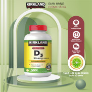 Viên uống bổ sung Vitamin D3 2000IU Kirkland