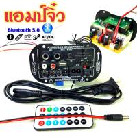 แอมป์จิ๋ว มีไมค์ 2 ช่อง 12-24V 220V 2.0 ช่อง บลูทูธ  เครื่องขยายเสียง เสียงแหลม เสียงเบส amplifier Bord bluetooth