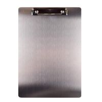 Metal Clipboard Folder A4 Stainless Steel Clip Board Bill Storage Folder Writing File Board Splint for Business