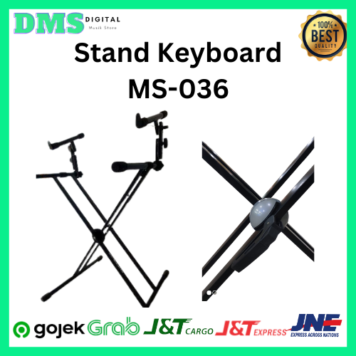 Superior MS036 Stand Keyboard Double Silang Susun digital musik