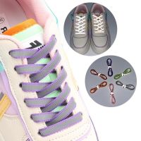 COD DSFGREYTRUYTU ✨COD✨ A Pair Reflective Shoelaces Hollow flat Color Polyester Shoelaces Suitable for Canvas Sneakers Small White Shoes AJ High-top Shoes