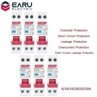 18MM Mini 230V 50/60Hz RCBO 1P N 6KA Residual Current Differential Automatic Circuit Breaker Over Current Leakage Protection