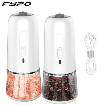 Fypo Electric Salt Pepper Grinder Stainless Steel Automatic Salt