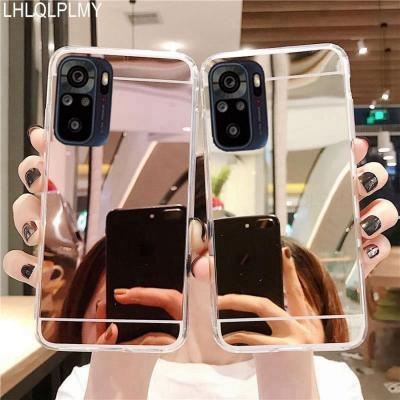 Makeup Mirror Bling Soft Silicone Case For Xiaomi Poco M3 F3 X3 NFC M4 F4 F5 X5 Redmi Note 10 11 Pro 5G 10S 11S 5A 10A 10C Cover