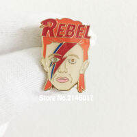 1 Soft Enamel Sane Lightning Bolt Makeup Badge Pins and Brooch Inspired Lapel Pin Rock Style POP Music Star Brooches