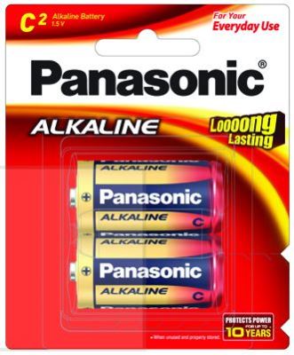 ถ่าน C-Panasonic LR14T/2B Alkaline Battery C (2 Piece) อัลคาไลน์