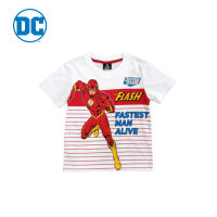 Magic Two Justice League T-Shirt For Kids White Colour เสื้อคอกลมพิมพ์ลายจัสติสลีกสำหรับเด็ก สีขาว