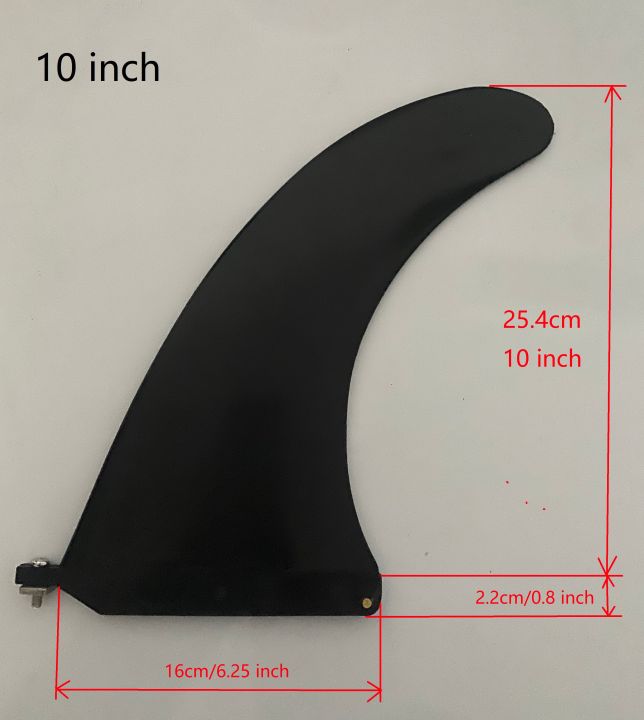 ：“{—— 10 Inch Surf Fin SUP Single Center Fin Nylon Long Board Surf Board Paddle Board With Fin Screw Surfing Accessories