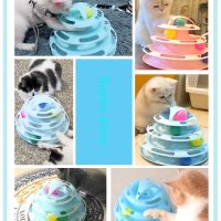 Pet Cat Tower Cat Toy Tumbler Training Amusement Plate Kitten Tower Tracks Disc Cat Intelligence Pet Toy