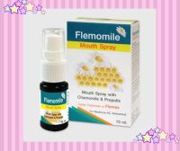 FLEMOMILE MOUTH SPRAY 10 ml.มีส่วนผสมของ propolis เฟลมโมมายด์ มีส่วนผสม โพรพอลิส ลดการระคายเคืองในลำคอ ระงับกลิ่นปาก