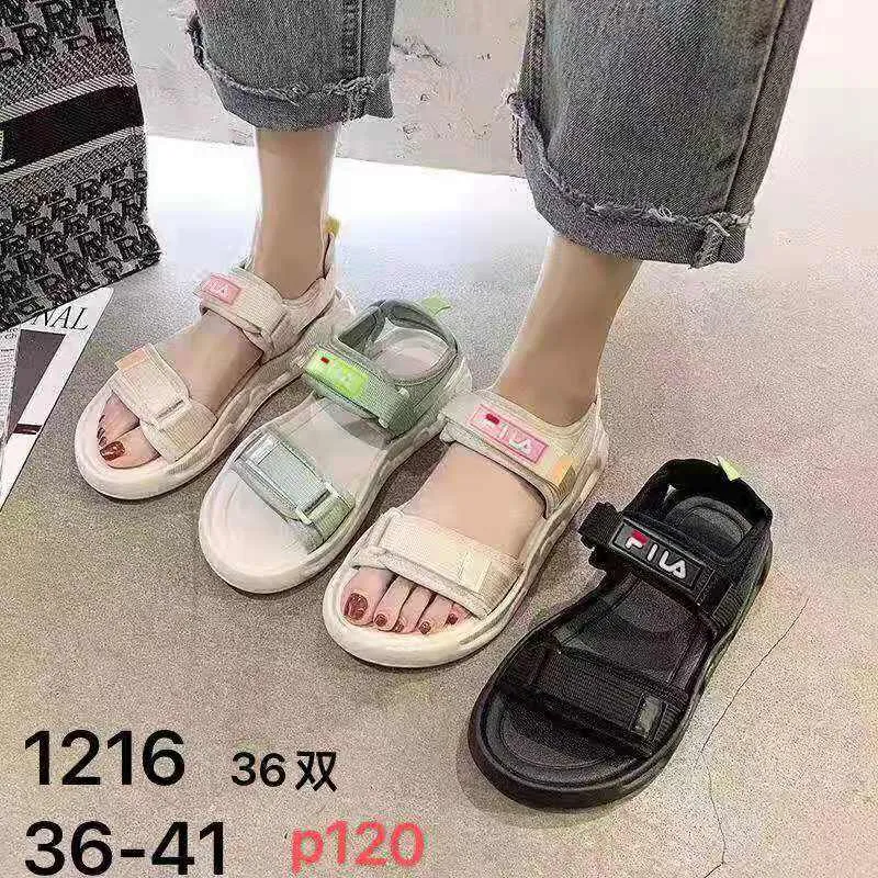 fila two strap sandals