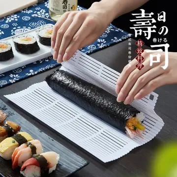 1pc Bamboo Sushi Rolling Mat, Sushi Curtain, Seaweed And Rice Roll