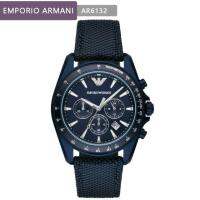 นาฬิกาข้อมือผู้ชาย ARMANI Blue Sunray Dial Chronograph Men Watch AR6132