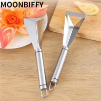 Fruit Carving Knife DIY Platter Decoration Anti Slip Stainless Steel Vegetable Cutting Slicer Triangular Kitchen Food Carve Tool