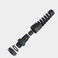 New Product 5PCS IP68 Waterproof M12 PG7 / PG9 / PG11 Cable Seal Sleeve Connector Plastic Screw Stress Protector 3-6Mm Anti-Bending