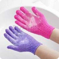 SH.Thai  ถุงมืออาบน้ำ ถุงมือขัดผิวอาบน้ำ ขจัดเซลล์ผิวเก่า พร้อมส่ง Glove-style bath towel