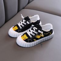 ℗✇▧  Childrens canvas shoes; male and female childrens shoes in the spring of 2022 new sesame street baby white shoe a pedal students cloth shoes