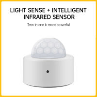 Tuya WiFi Zigbee Human Motion Sensor Smart Home PIR Motion Sensor เครื่องตรวจจับพร้อมเซ็นเซอร์วัดแสงฉากสวิตช์ฟังก์ชั่น Smart LIfe