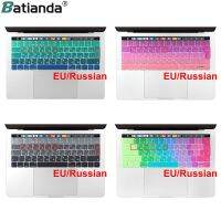 EU Russian Enter Soft Silicone Keyboard Cover Protector for New Macbook Pro 13 15 2019 2018 A2159 A1706/A1989 A1707/A1990