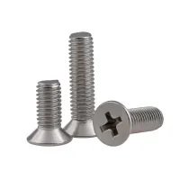 M2.5 Phillips Flat Head Countersunk Screw 304 Stainless Steel Length 4-60mm