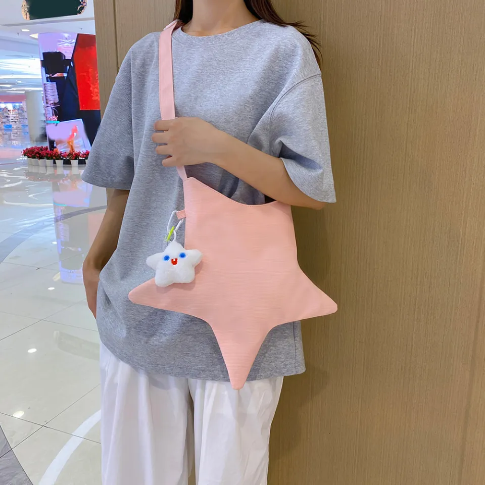 Star Shaped Messenger Bag for Women Girls Japanese Y2k Kawaii