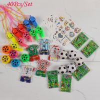 【YF】♝■✹  40Pcs Football Themed Set Soccer Whistle Mazz for Kids Birthday Favors Goodie Pinata Filler